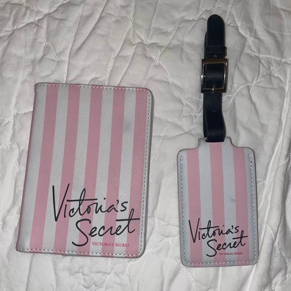 Victoria secret passport holder and luggage tag